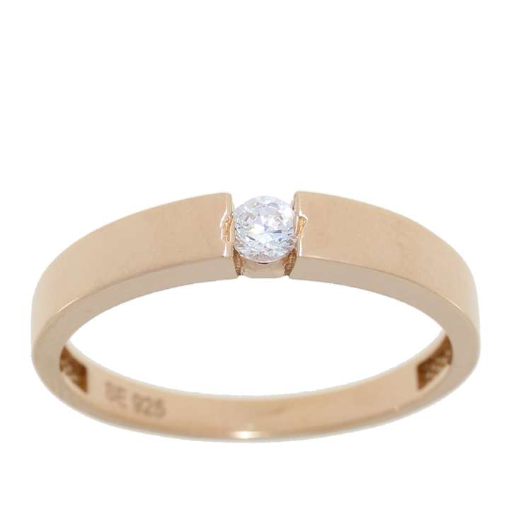 Alva ring rosè Cz 925
